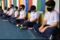 Alunos com meditação na escola melhoram rendimento.  - Escola/Divulgação
