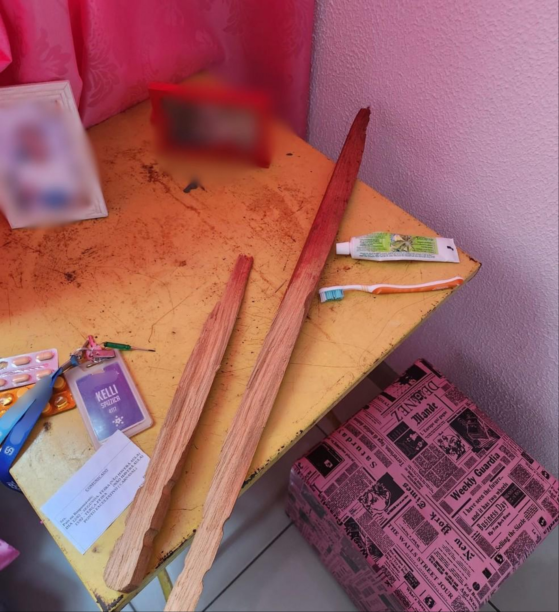 Homem confessou que agrediu mulher com pedaço de madeira