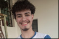 Carlos Eduardo já vivencia a experiência do ambiente universitário - ACERVO PESSOAL