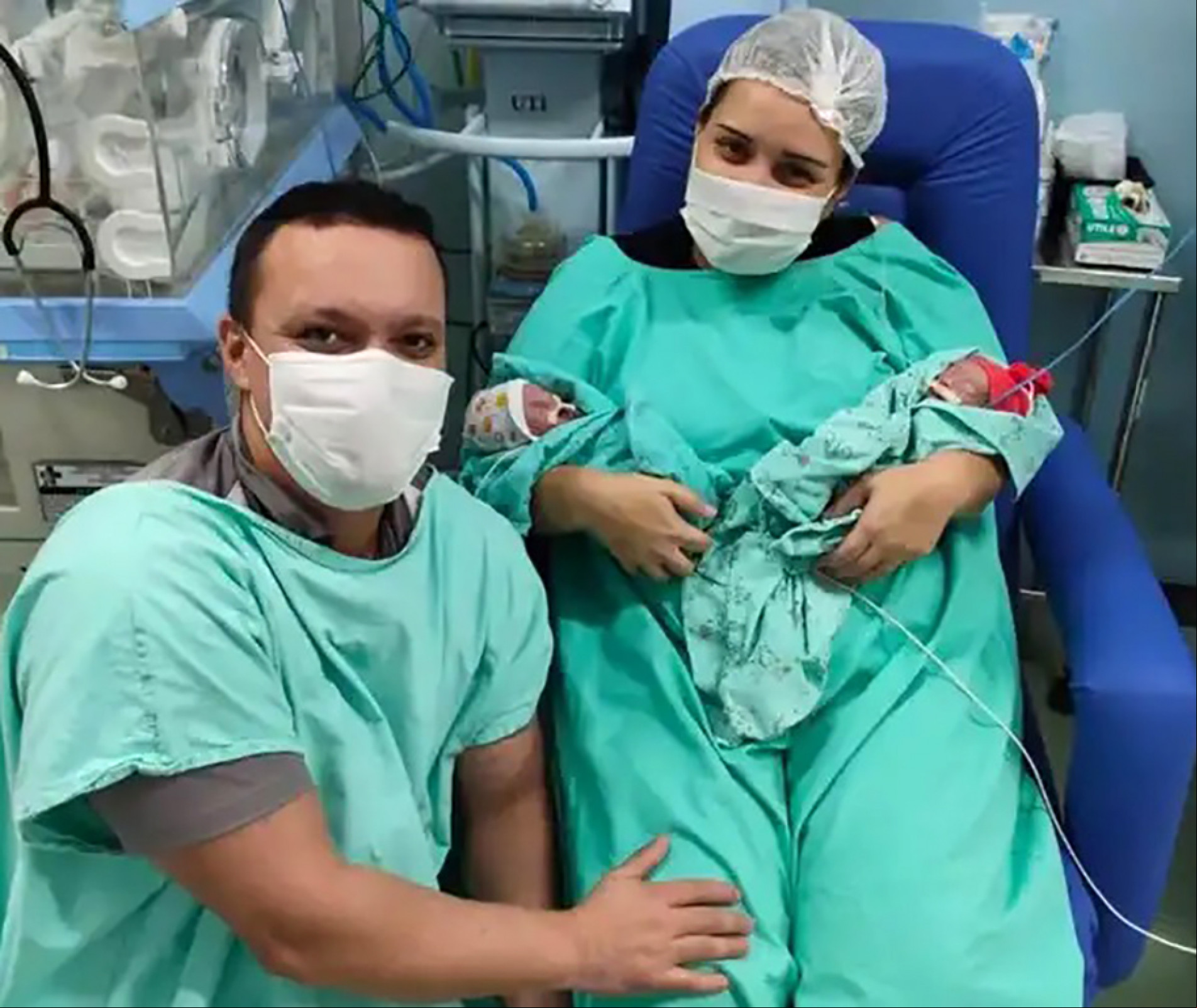 Yngrid e o marido Felipe: